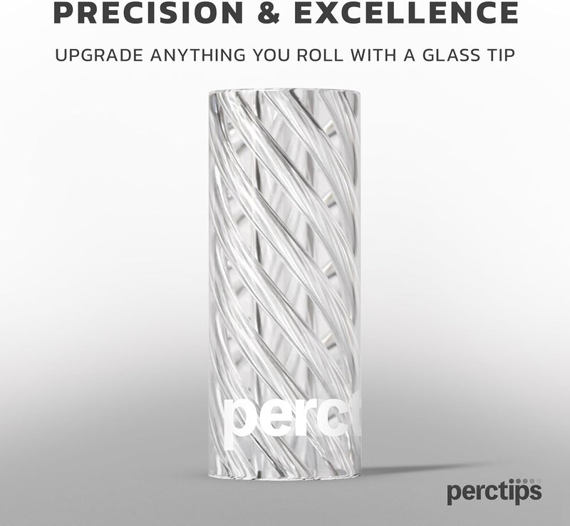 PercTips Glass Tips 10mm Spiral Vortex Filters - 6 Count Perc Tips Signature Collection (Yellow Lemon) - Image 5